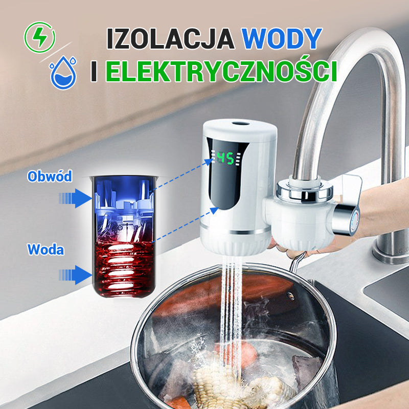 Bateria z podgrzewaczem wody LED